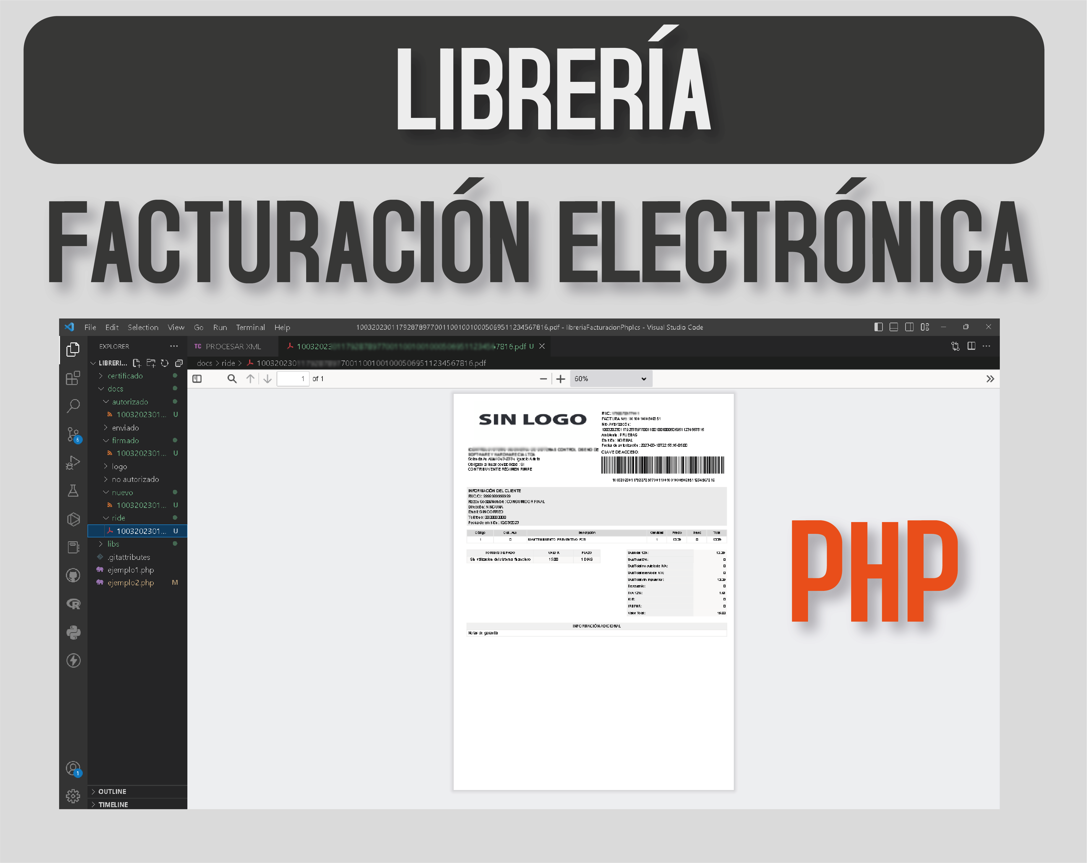 LIBRERIA DE FACTURACION ELECTRONICA PHP